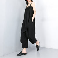 Black Leisure Wide Leg Jumpsuit