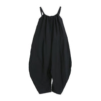 Black Leisure Wide Leg Jumpsuit