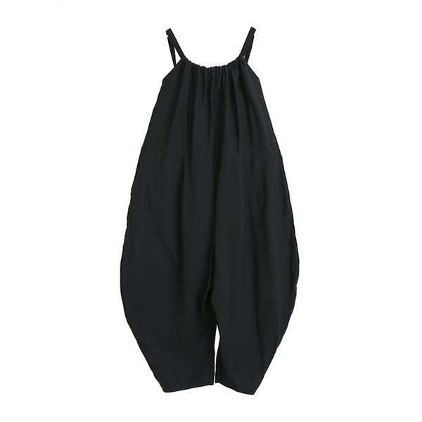 Black Leisure Wide Leg Jumpsuit