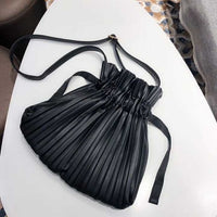 Pu Leather Pleated Big Size Bag