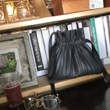 Pu Leather Pleated Big Size Bag