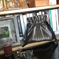 Pu Leather Pleated Big Size Bag