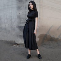 Pu Leather Black Button Shoes