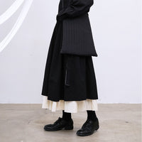 Cotton-padded Striped Big Size Bag