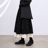 Cotton-padded Striped Big Size Bag