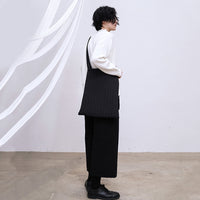 Cotton-padded Striped Big Size Bag