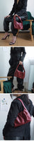 Pu Leather Pleated Split Zipper Purse
