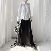 Black Long Back Blouse
