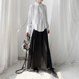 Black Long Back Blouse
