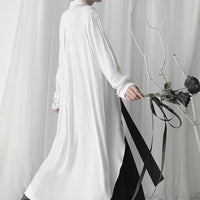 Black Long Back Blouse
