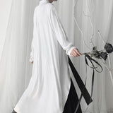 Black Long Back Blouse