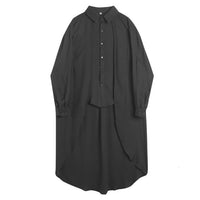 Black Long Back Blouse